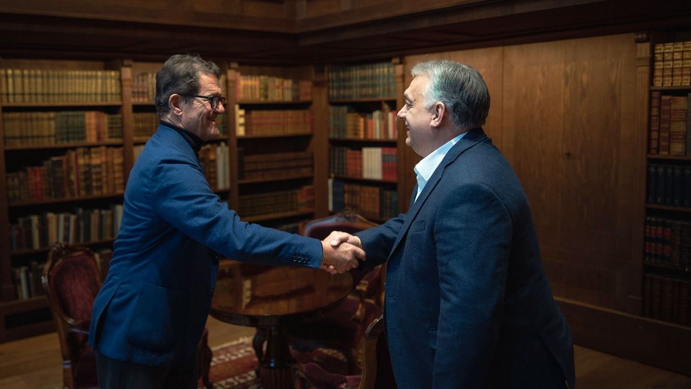 A legendás edző, Fabio Capello találkozott Orbán Viktorral