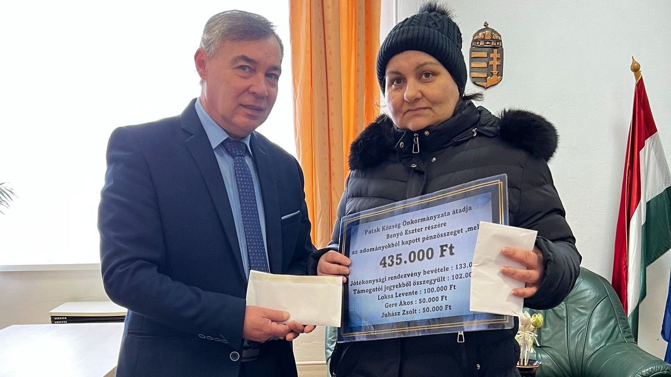 Összefogtak a patakiak a lakástűz túlélőjének megsegítésére, kétmilliót gyűjtöttek