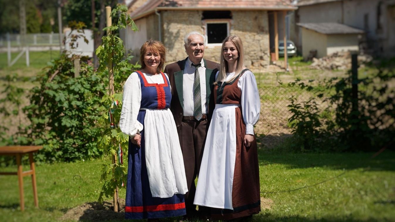 Juharfát ültettek a nagyoroszi díszpolgár nyolcvanötödik születésnapja alkalmából