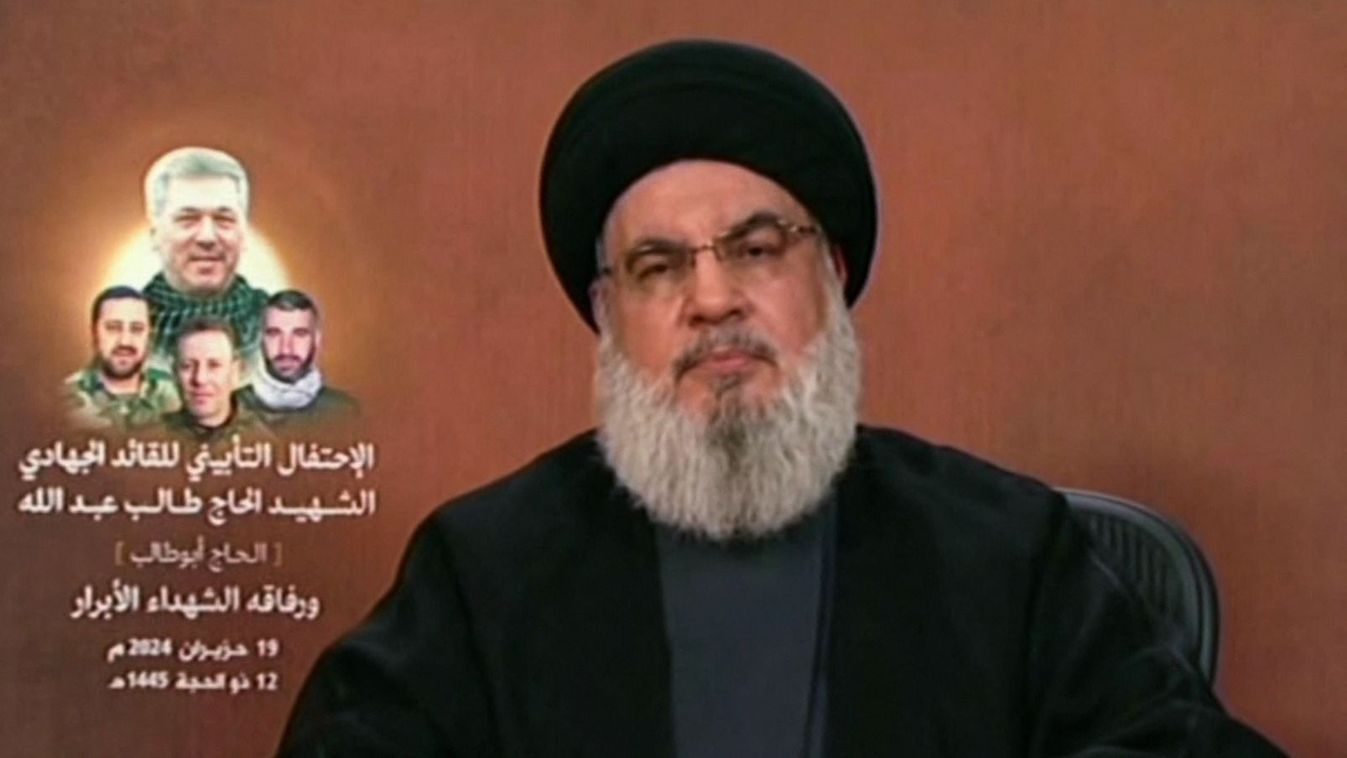 „Korlátlan háborúval” fenyegette meg Izraelt a Hezbollah vezetője (videó)