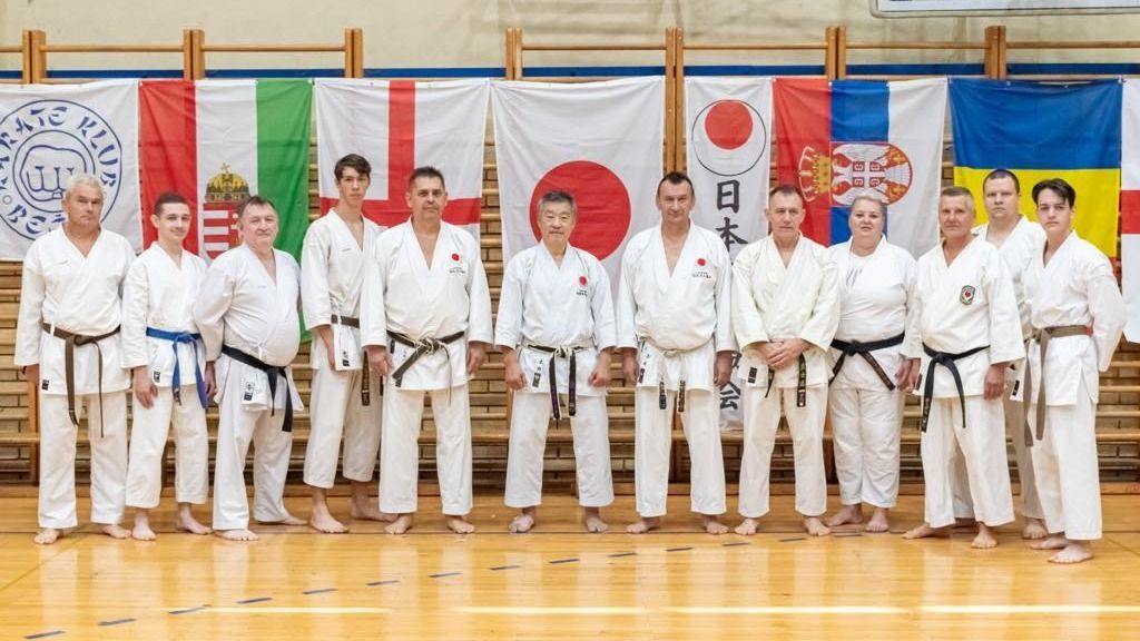 A Palóc Karate Szövetség csapata a japán mesterrel