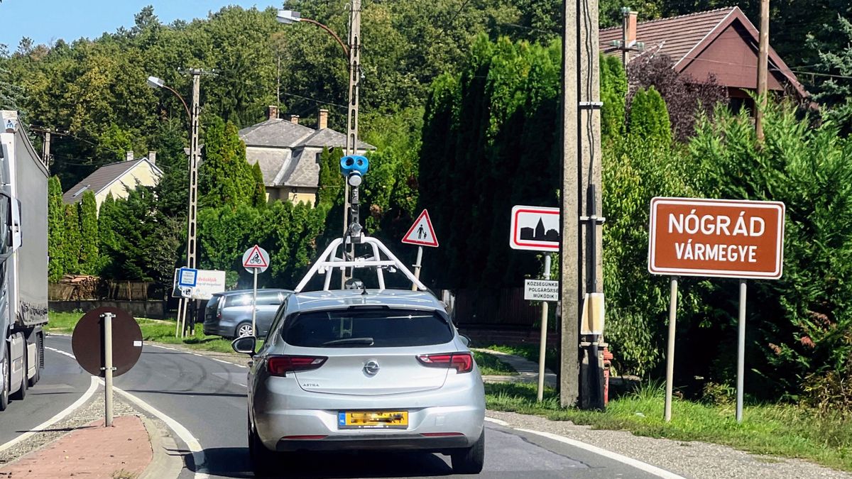 A Google Street View autój Nógrádban