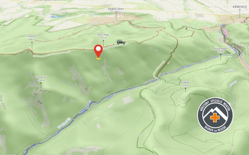 A férfi holttestét a Jancsi-hegy közelében találták meg