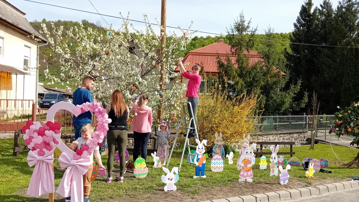 húsvét, dekoráció, Nyuszifalva 2.0, Kisbárkány