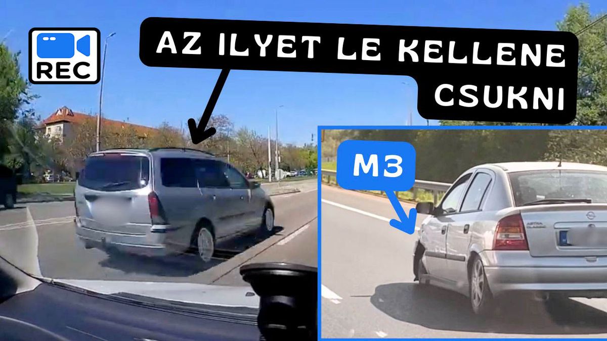 Piroson száguldott át egy autós Budapesten, az M3-ason gumi nélkül suhant egy Opel. Forrás: bpiautosok.hu