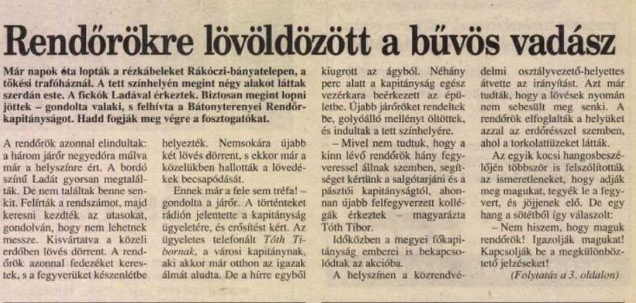 rendőr, lövöldözés, fegyveres összetűzés