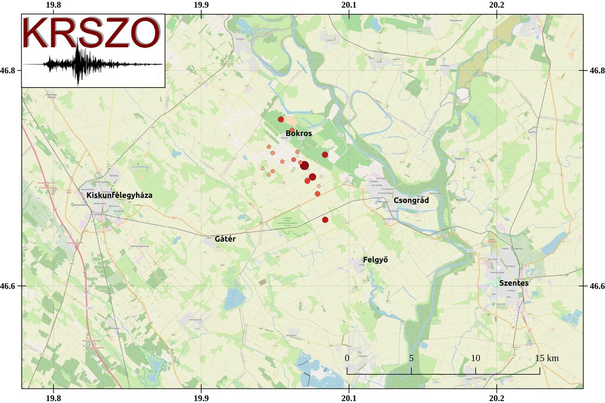 Újabb földrengéseket regisztráltak 2025. július 18-án
