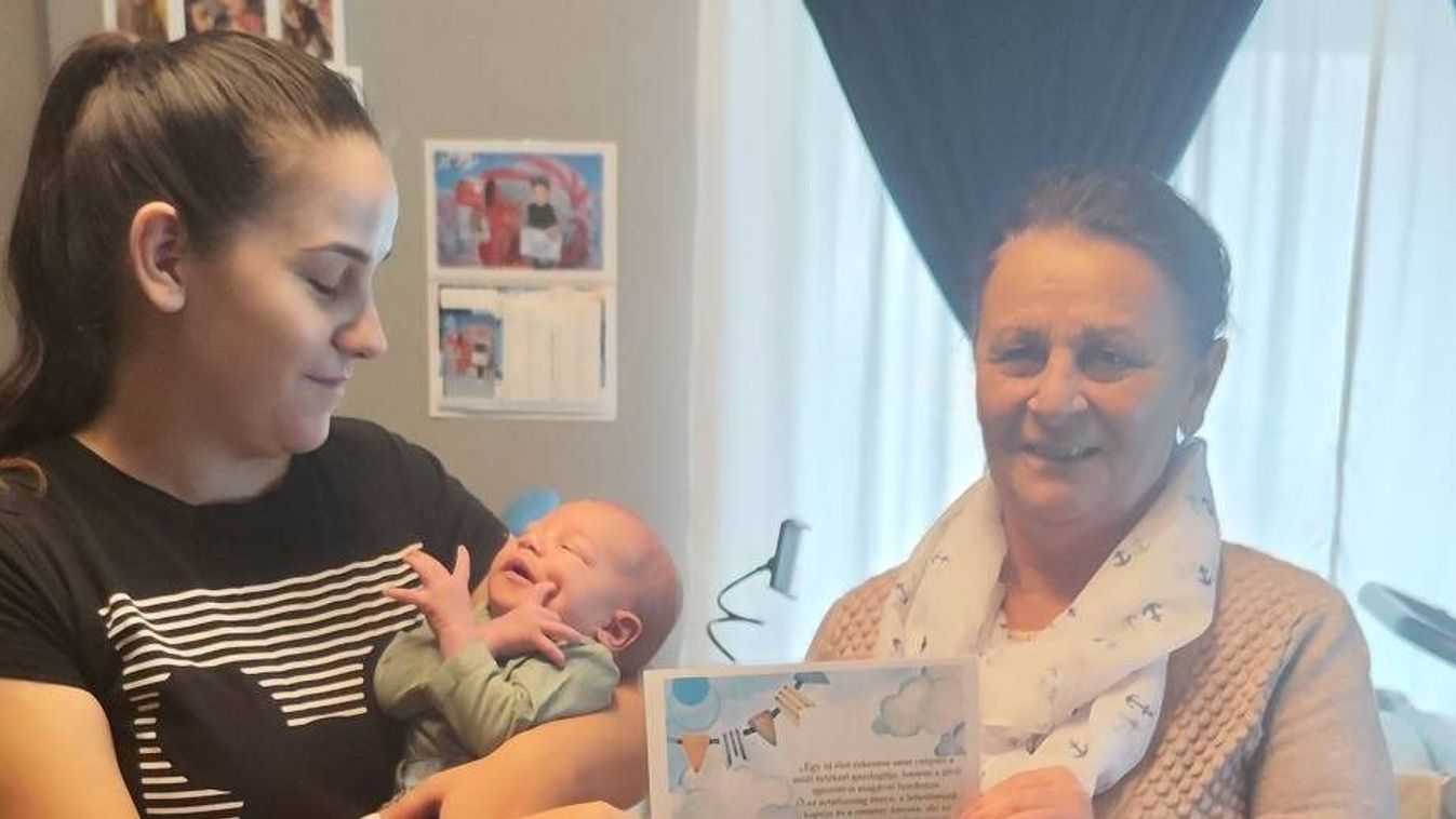 A polgármester is köszöntötte az év első nógrádi babáját Karancsságon Kép